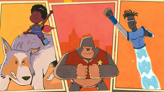 MENINA ESPOLETA E OS SUPER-HERÓIS SECRETOS